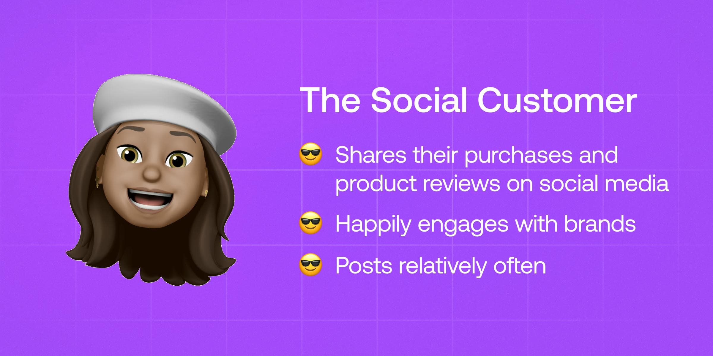 a memoji with a white beret