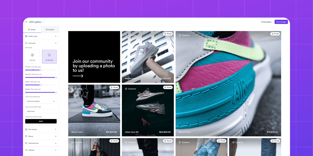 Upgraded galleries and performance