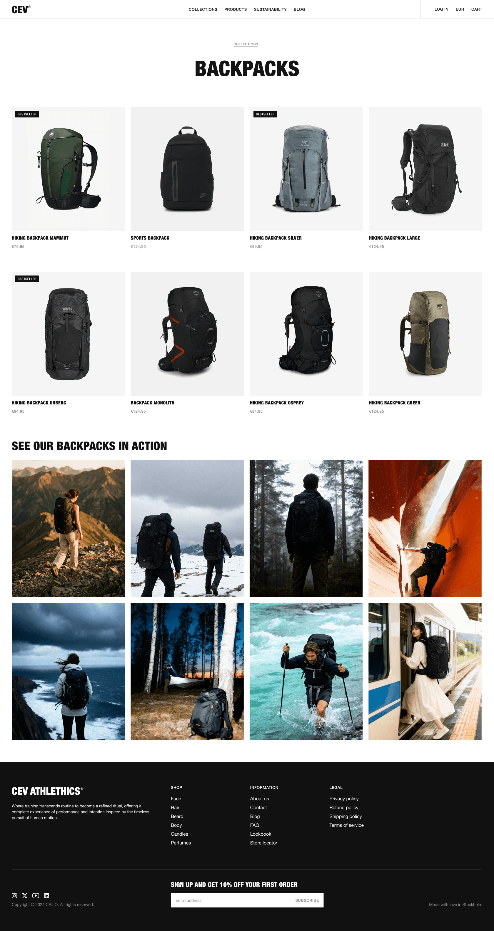 Image of a category page with a grid of UGC photos